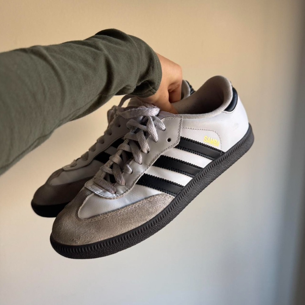 Adidas Samba White and Black Sneakers